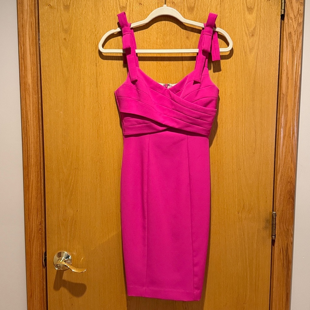 Posh Couture Vibrant Pink Mini Dress